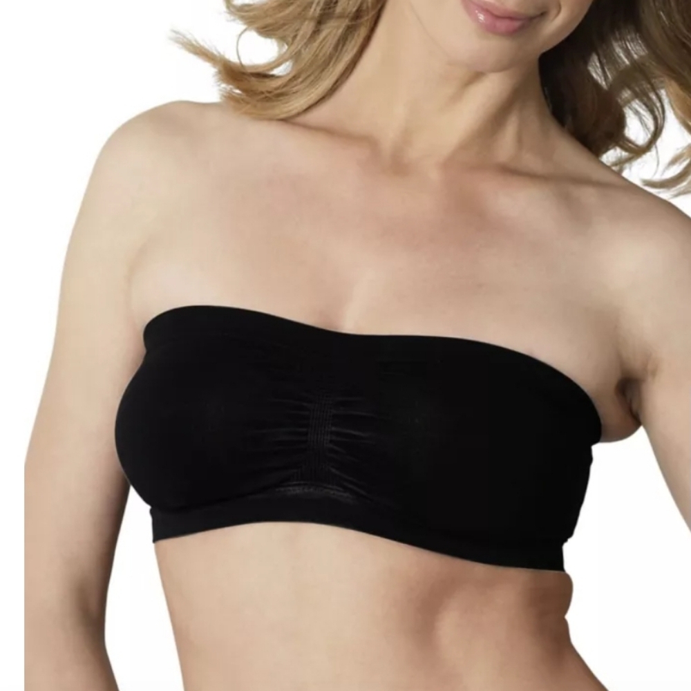 Fashion Forms Stretch Black Bandeau Bra NWT